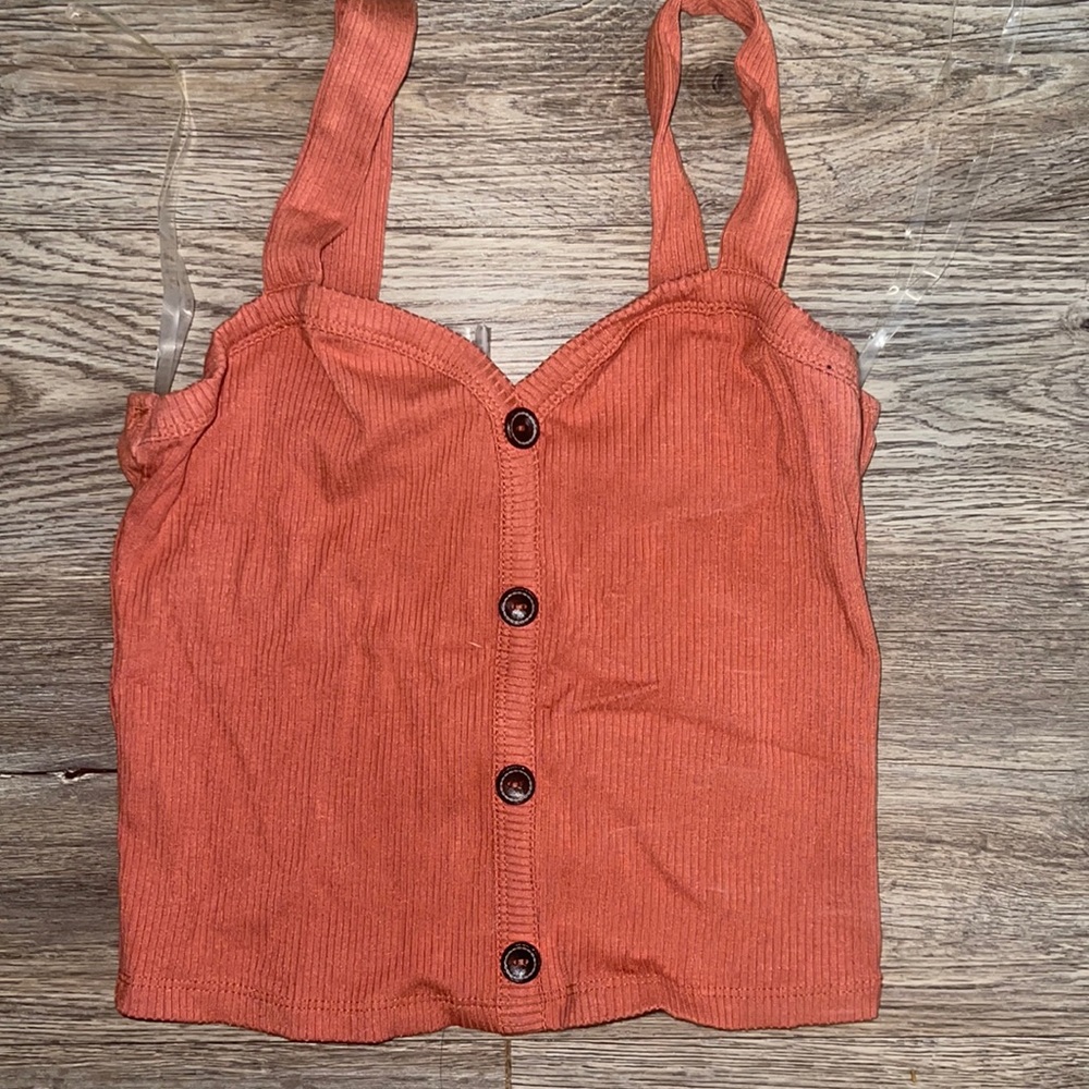 Button up crop top